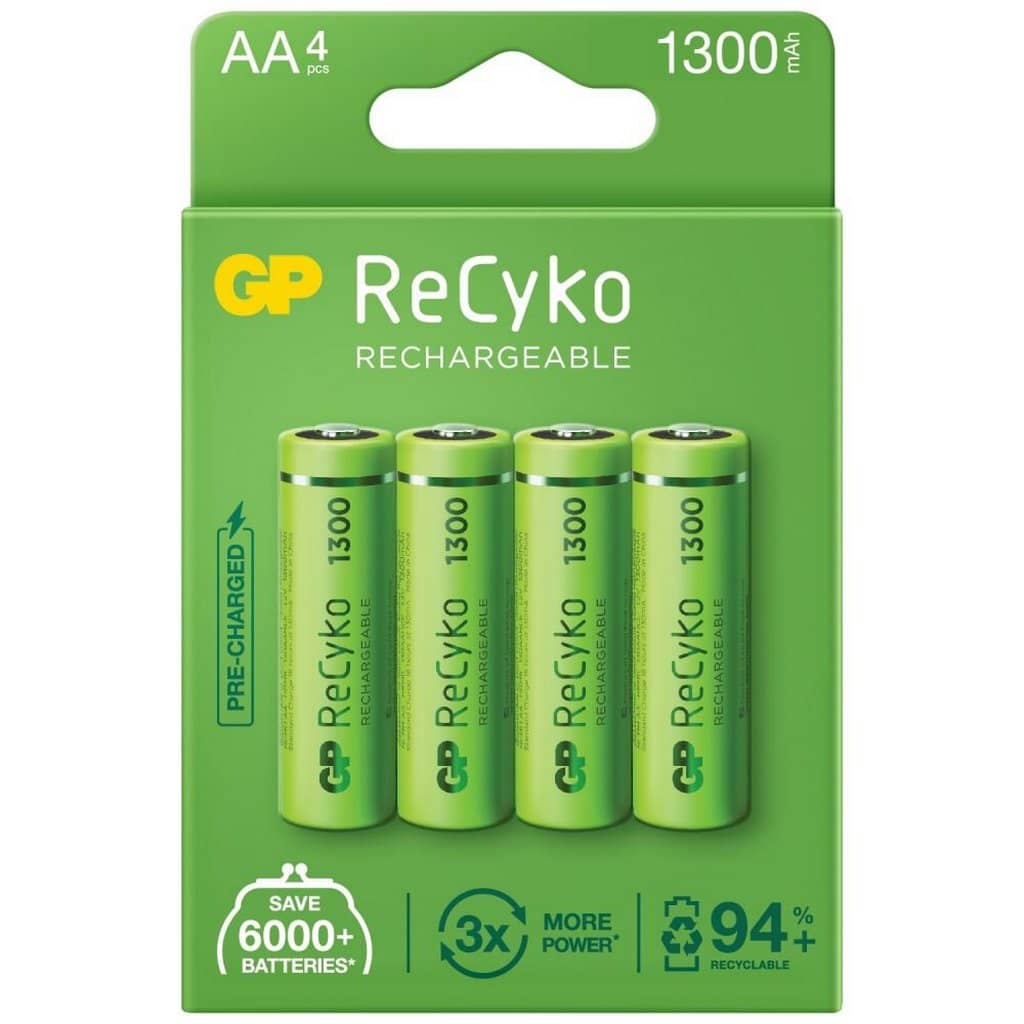 Nabíjacie batérie R6 AA GP ReCyko 1300 Series 1300mAh - 4 ks blister